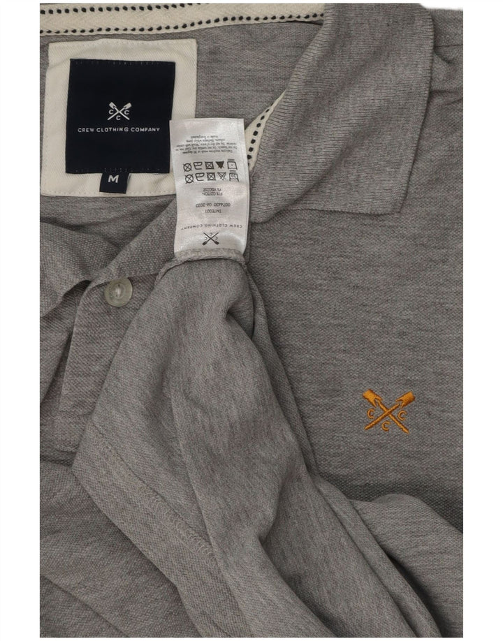 Crew Clothing Herren-Poloshirt aus mittelgrauer Baumwolle