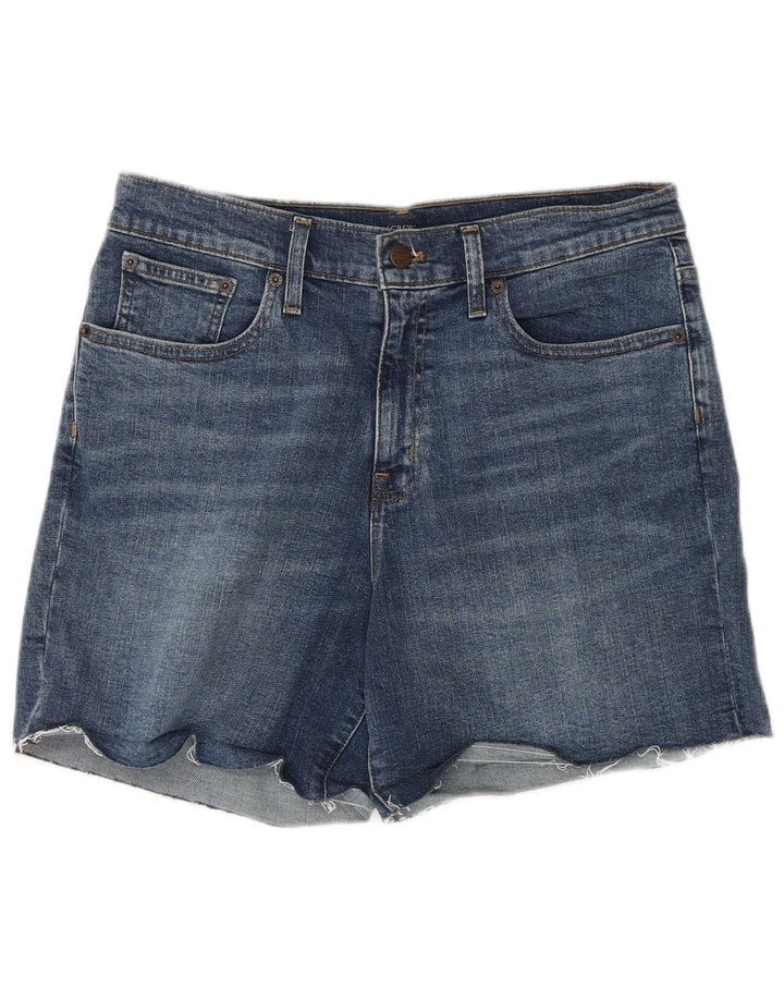 J. CREW Damen Jeansshorts W28 mittelblaue Baumwolle
