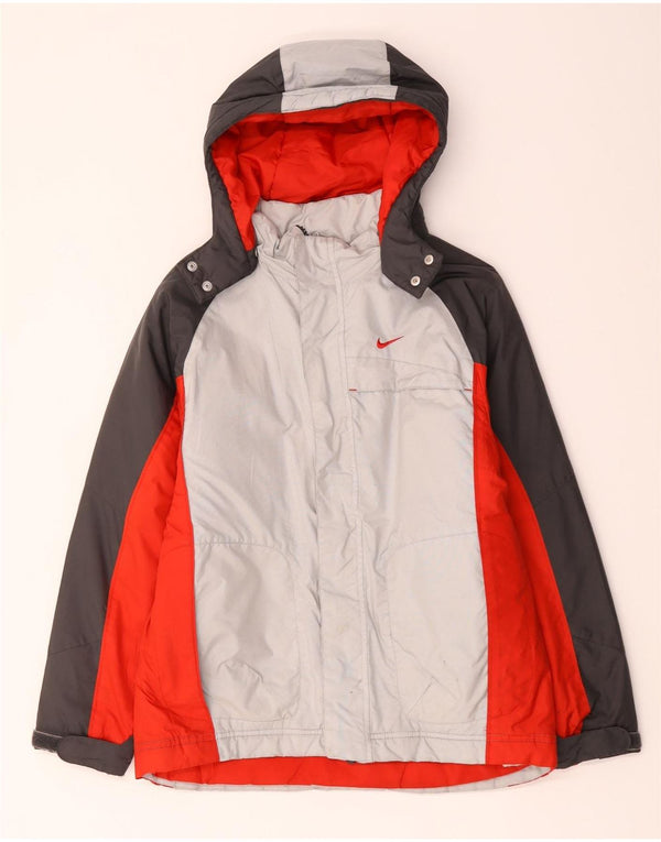 Nike Jungen-Windbreaker-Jacke mit Grafik, 12–13 Jahre, groß, mehrfarbig