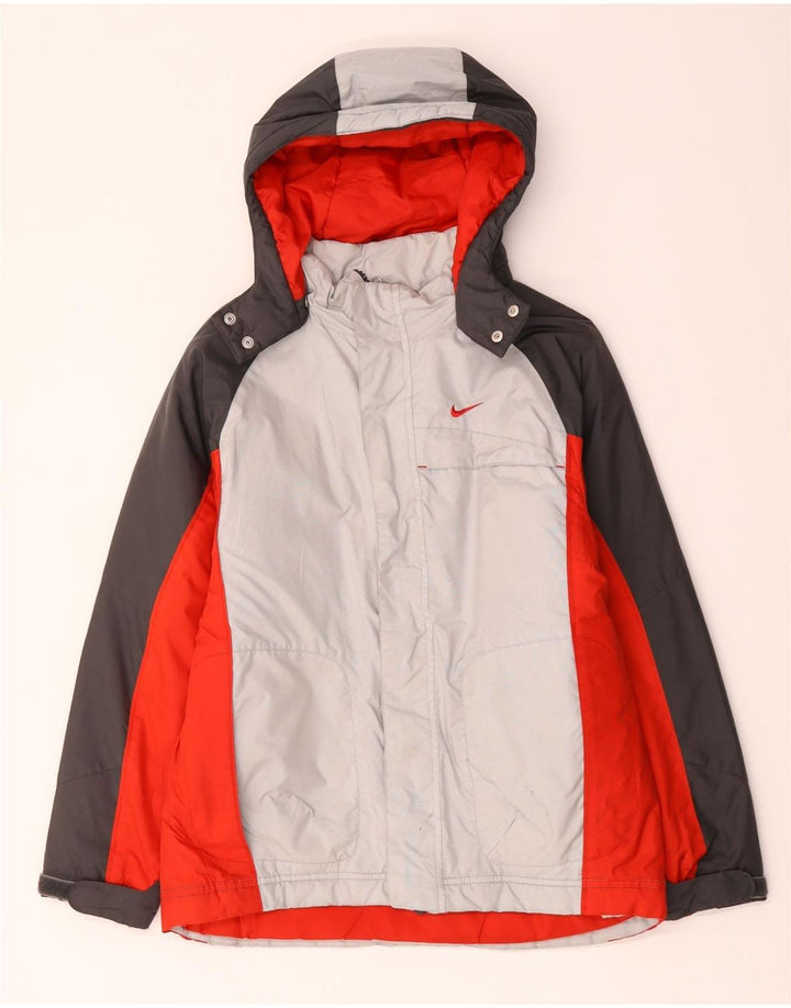 Nike Jungen-Windbreaker-Jacke mit Grafik, 12–13 Jahre, groß, mehrfarbig