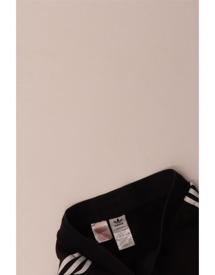 ADIDAS Damen Trainingshose Jogger UK 12 Mittelschwarze Baumwolle