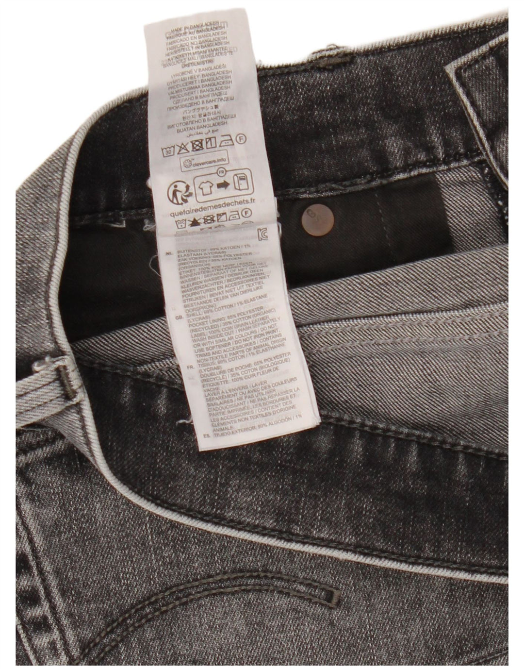 G-Star Herren Regular Tapered Jeans W34 L34 Graue Baumwolle