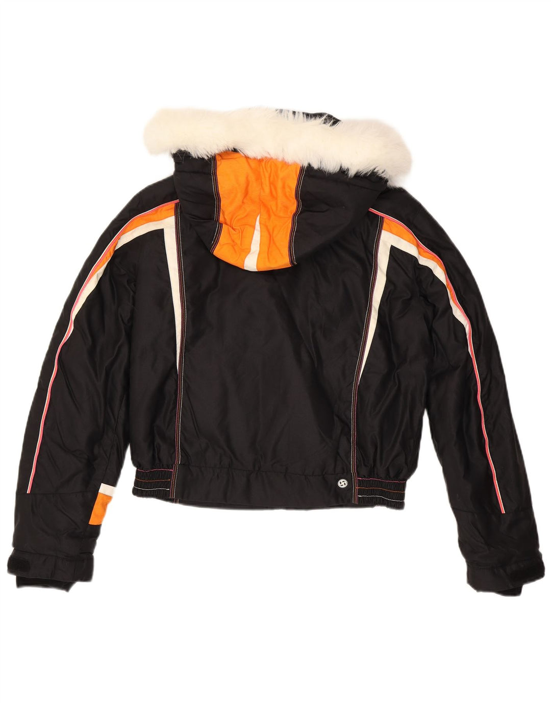 Colmar Damen-Windbreakerjacke mit Kapuze, EU 44, 2XL, Schwarz, Farbblock