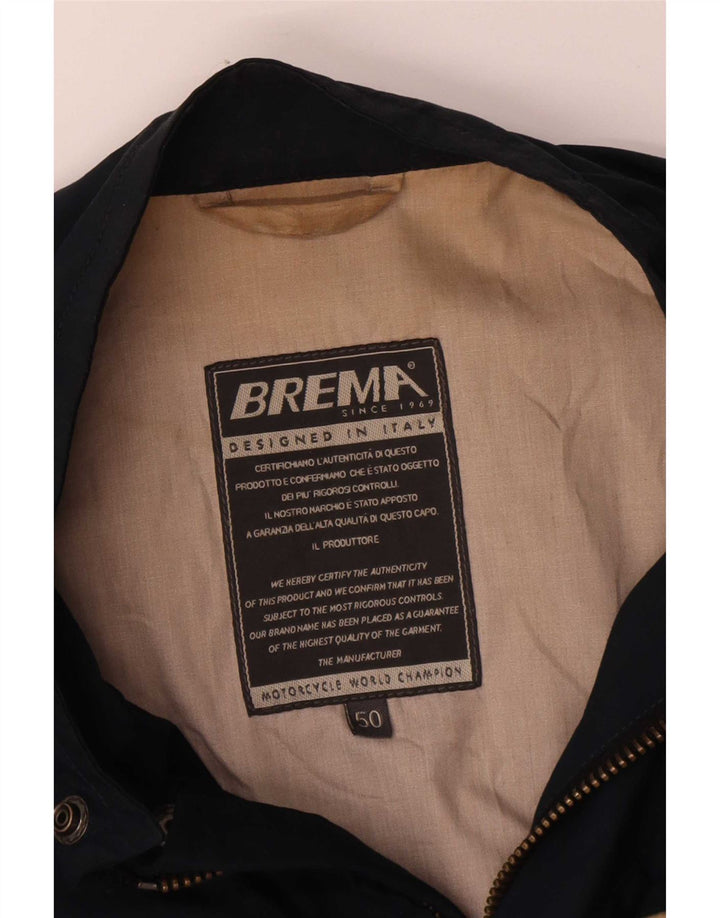 Brema Herren Bomberjacke mit Grafik, IT 50, Größe L, Marineblau