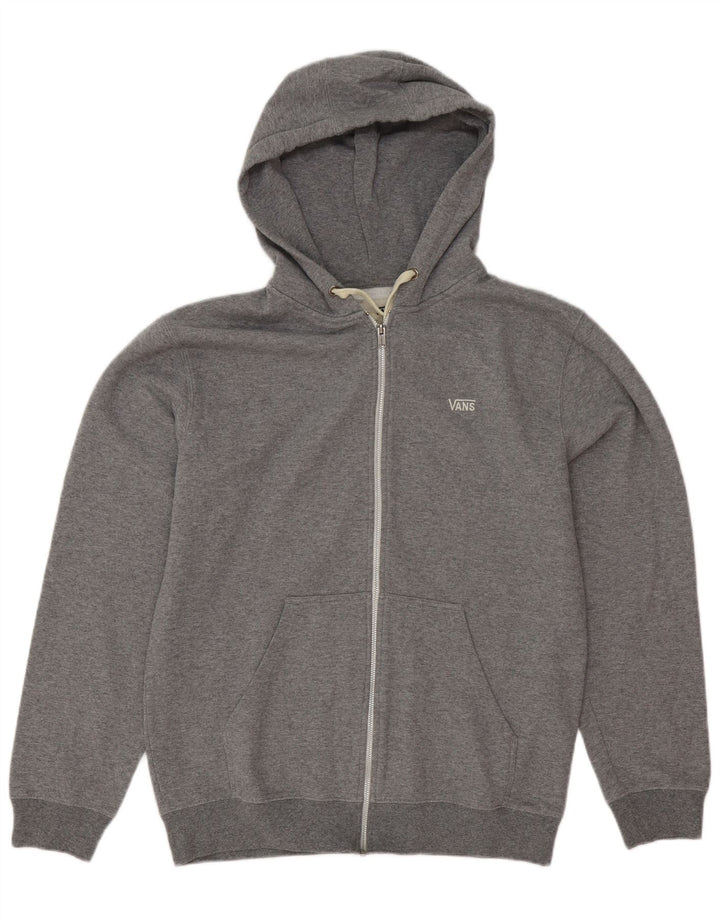 Vans Herren-Kapuzenpullover mit Reißverschluss, groß, grau, Polyester