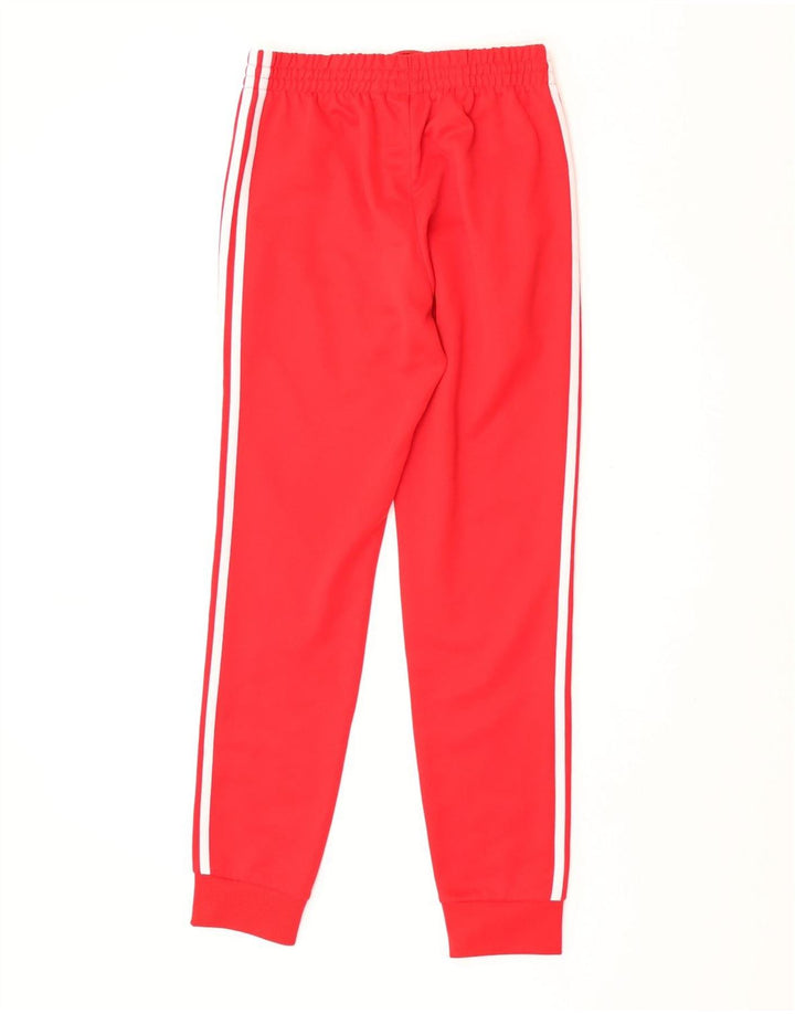 Adidas Herren-Trainingshose, Jogginghose, klein, rot, Polyester