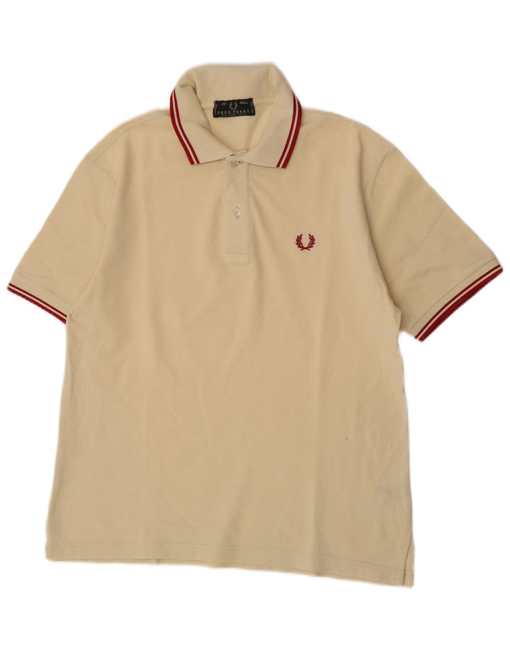 Fred Perry Herren-Poloshirt aus mittelgelber Baumwolle
