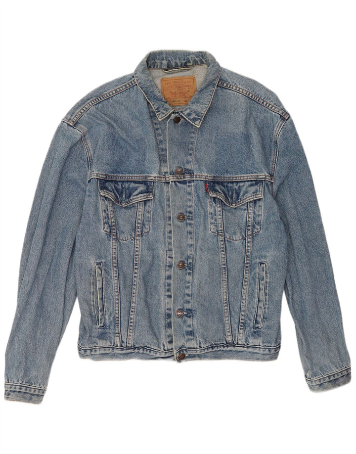 Levi's Herren 70503 Jeansjacke UK 42 XL Blaue Baumwolle