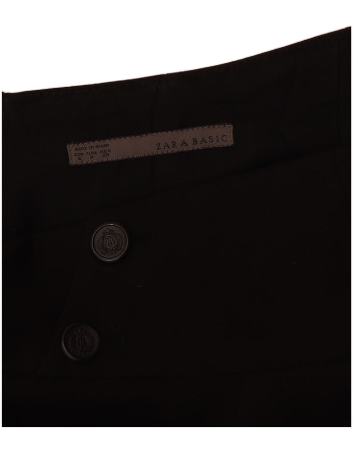 Zara Damen Bleistiftrock mit hoher Taille, mittelgroß, W26, Schwarz