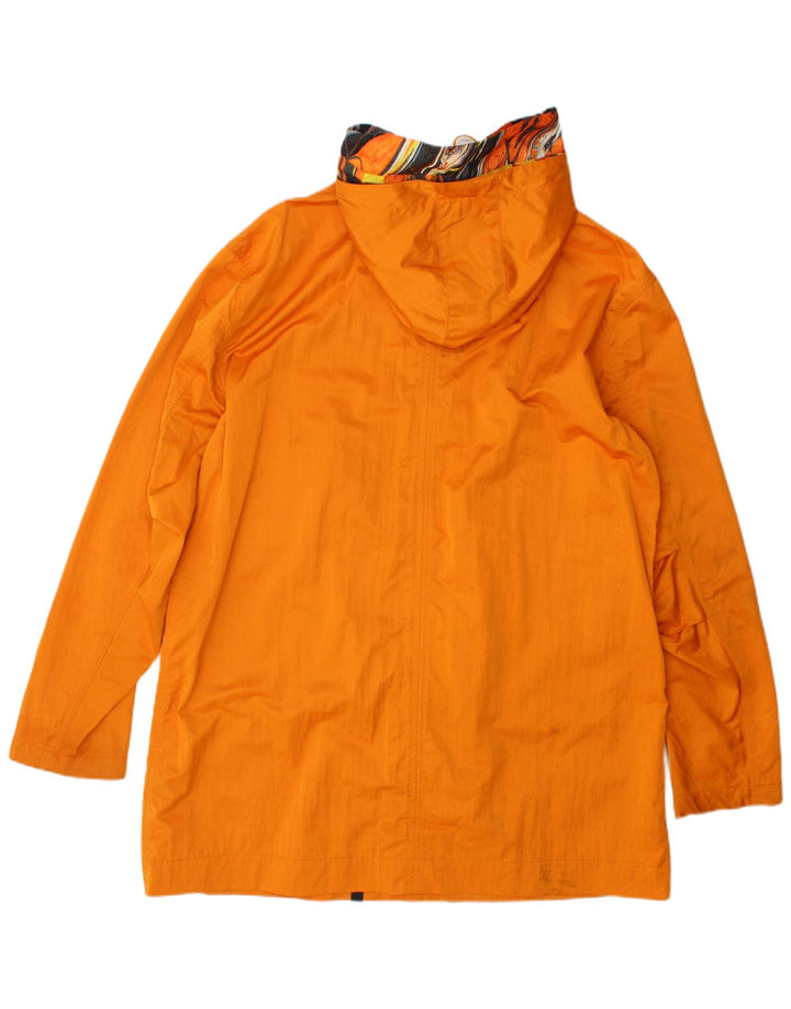 Pretty Green Herren Smiley Kapuzen-Regenmantel UK 40 Large Orange Polyester