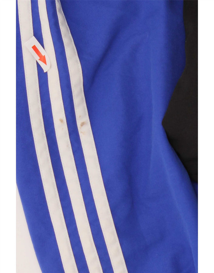Adidas Herren Graphic Trainingsanzug Top Jacke UK 38/40 Mittelblau Farbblock