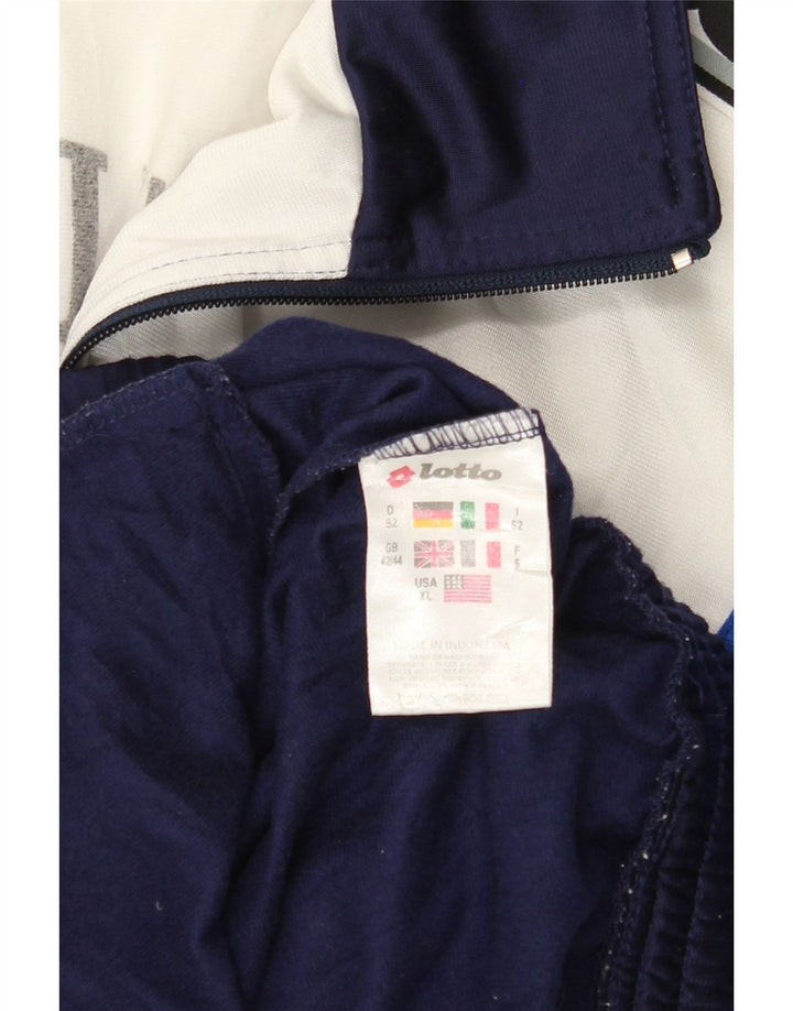 LOTTO Herren-Trainingsanzugoberteil mit Grafik, UK 42/44, XL, Marineblau, Farbblock