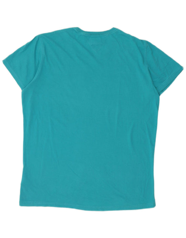 Tommy Hilfiger Mens Brooklyn Graphic T-Shirt Top XL Blue Cotton