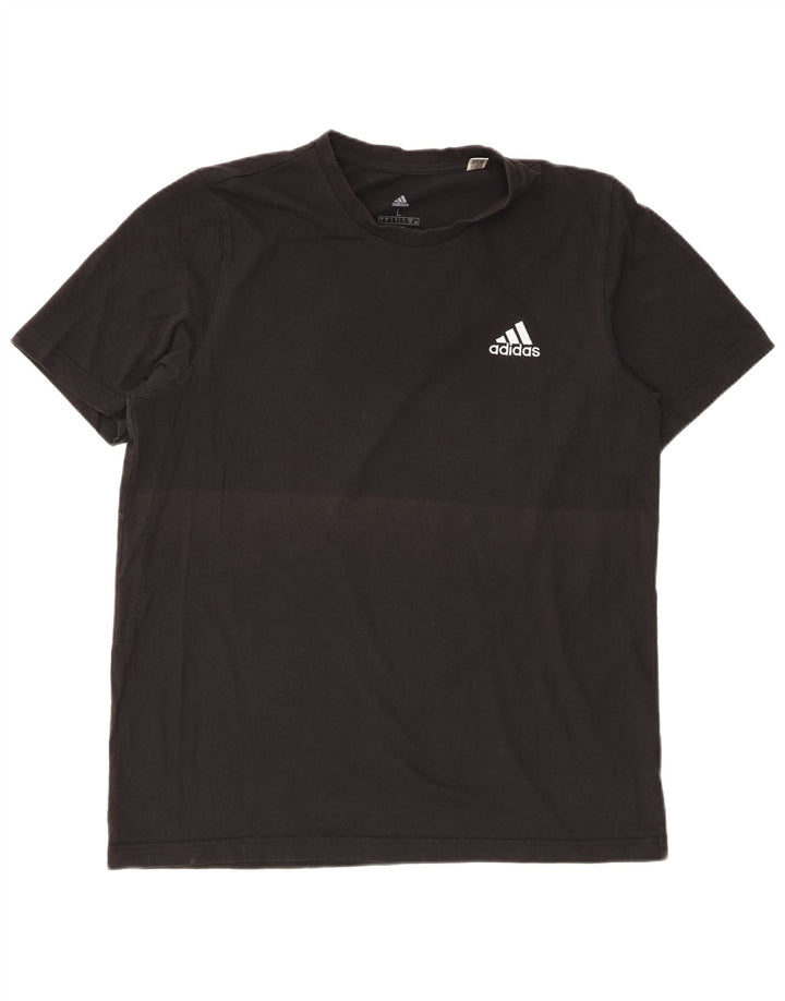 Adidas Herren T-Shirt Top Large Schwarz Baumwolle