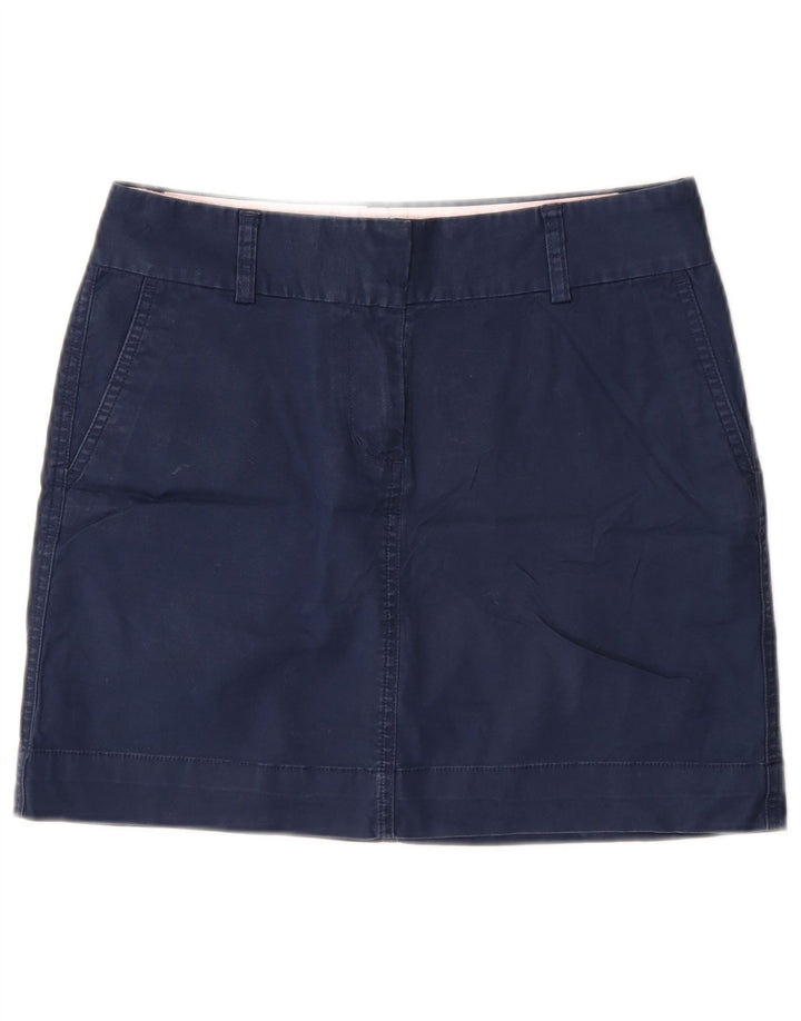 Vineyard Vines Damen Minirock US 4 Small W30 Marineblaue Baumwolle