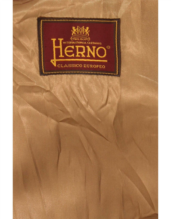 Herno Herrenmantel IT 52 XL Beige Wolle