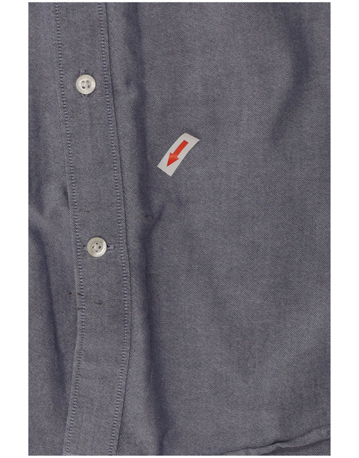 TIMBERLAND Herren-Hemd mit normaler Passform, XL, blaue Baumwolle