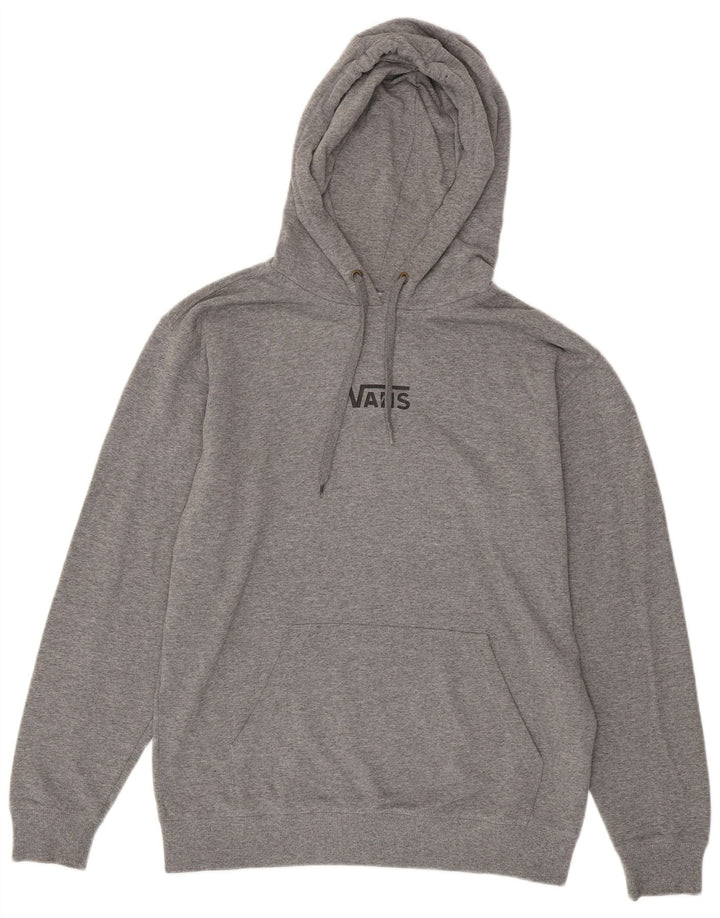 VANS Herren-Kapuzenpullover aus mittelgrau gefleckter Baumwolle