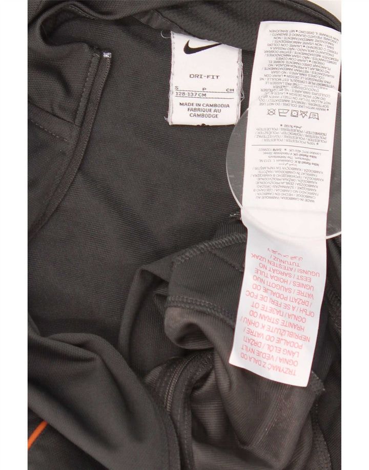 Nike Jungen Dri Fit Trainingsanzug-Oberteiljacke, 8–9 Jahre, Größe S, Grau, Polyester