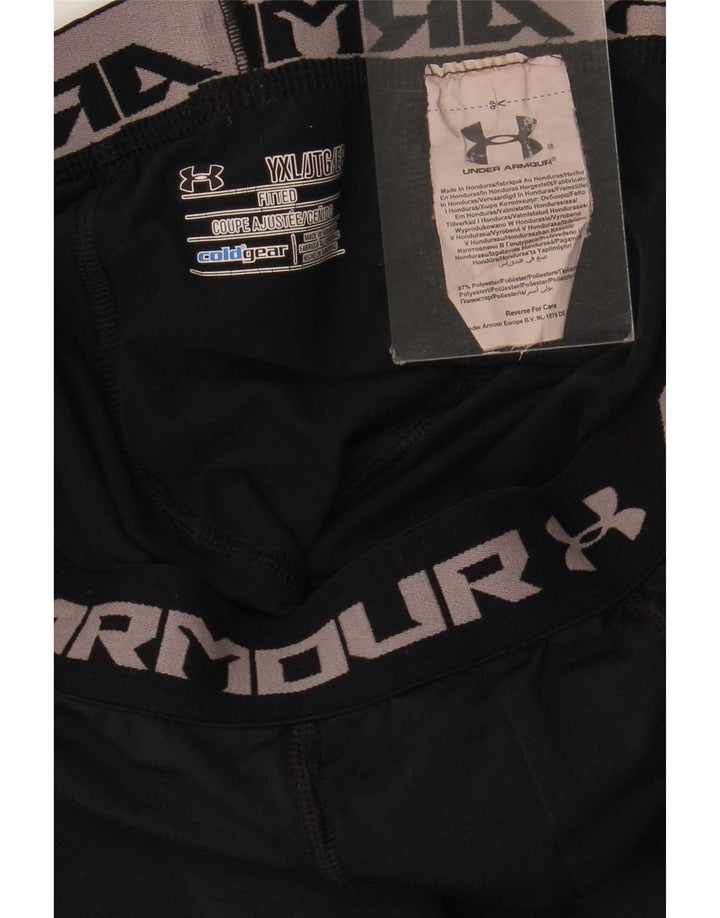 Under Armour Cold Gear Grafik-Leggings für Jungen, 13–14 Jahre, XL, schwarzes Polyester