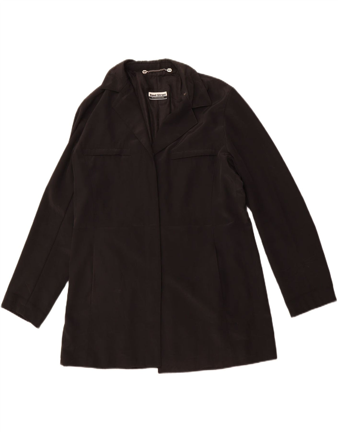 BOND STREET Damen Longline Blazer Jacke IT 48 XL Schwarz Polyester