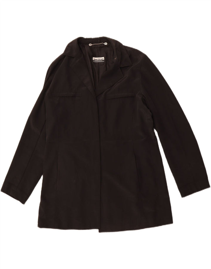 BOND STREET Damen Longline Blazer Jacke IT 48 XL Schwarz Polyester