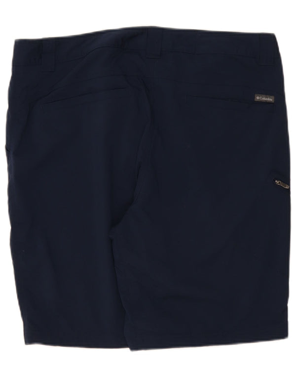 Columbia Herren Omni-Shade Cargo Shorts W38 XL Marineblaues Nylon