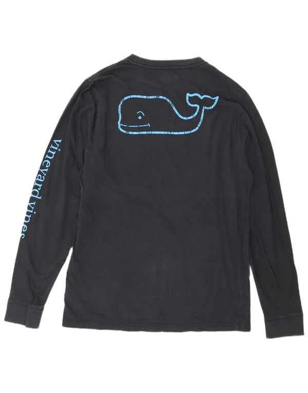 Vineyard Vines Langarmshirt mit Grafik für Jungen, 15–16 Jahre, XL, Marineblau, Baumwolle