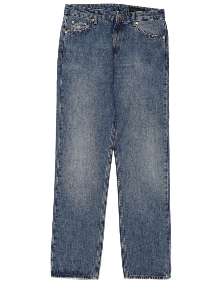 Zara Damen Straight Jeans EU 38 Small W28 L33 Blaue Baumwolle