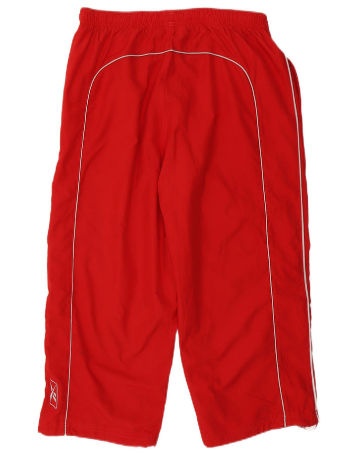 Reebok Herren Capri-Trainingshose, Größe L, Rot