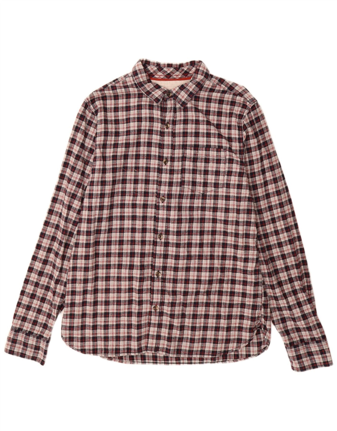 FAT FACE Mens Flannel Shirt Large Multicoloured Check Cotton