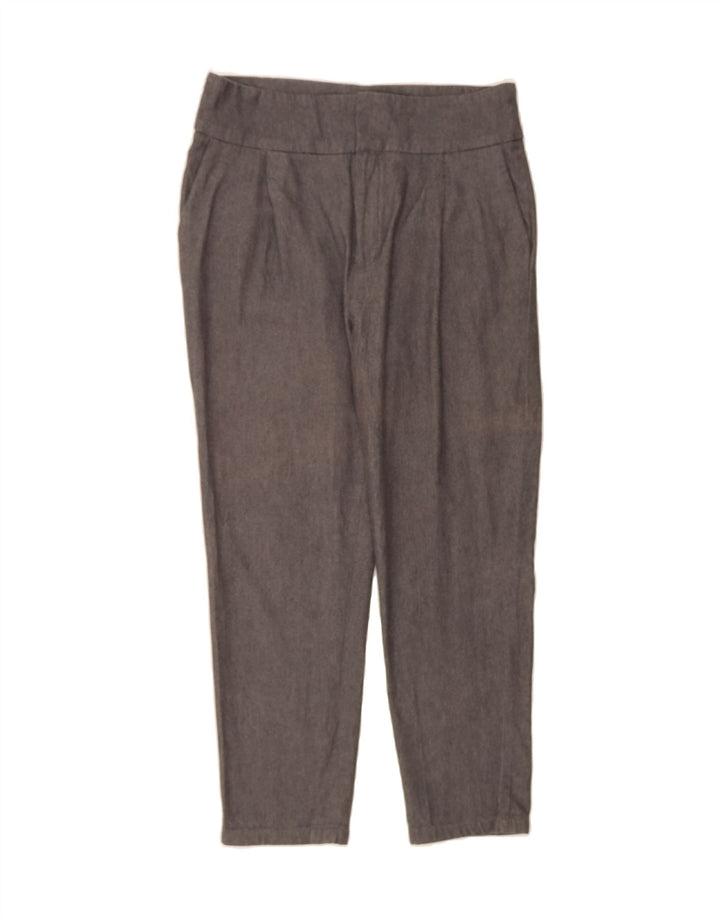 MASSIMO DUTTI Womens Slim Cropped Trousers EU 40 Medium W30 L24 Grey Vintage Massimo Dutti and Second-Hand Massimo Dutti from Messina Hembry 