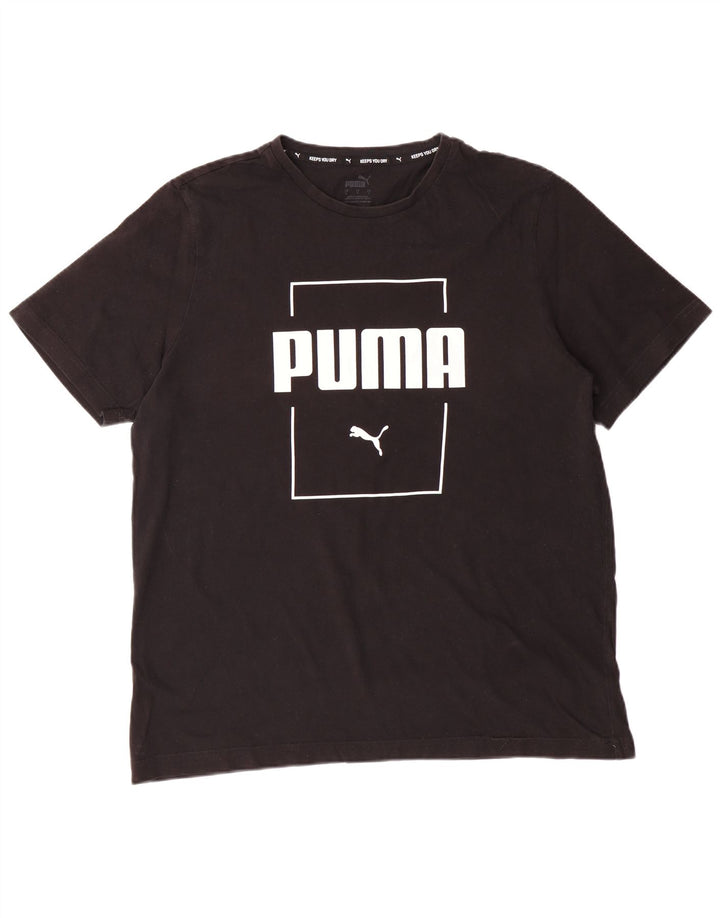 PUMA Herren Graphic T-Shirt Top Large Schwarz