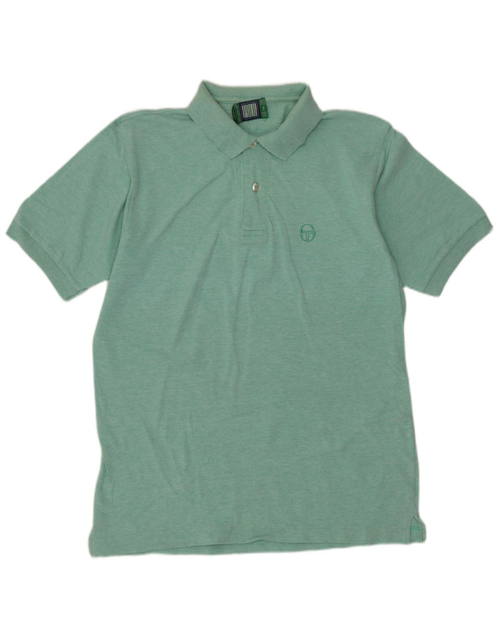Sergio Tacchini Herren-Poloshirt aus mittelgrüner Baumwolle