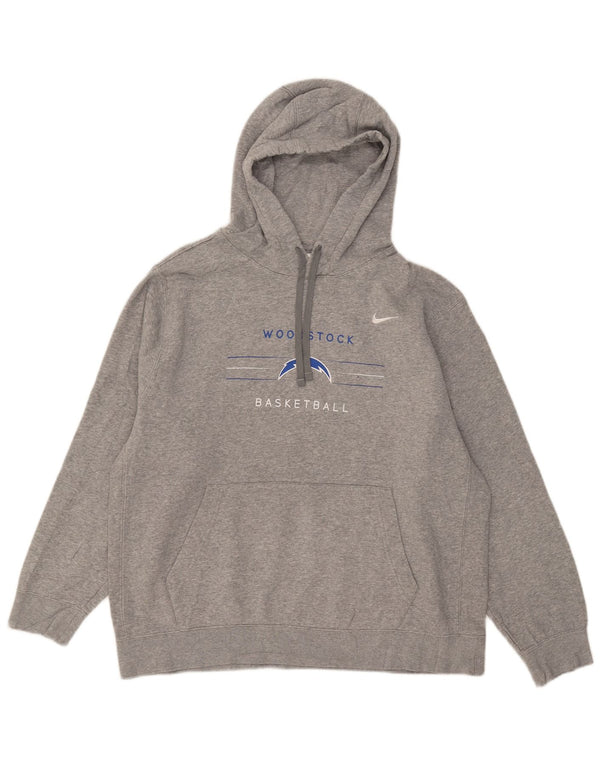 Nike Herren Woodstock Graphic Hoodie Pullover XL Grau gefleckte Baumwolle