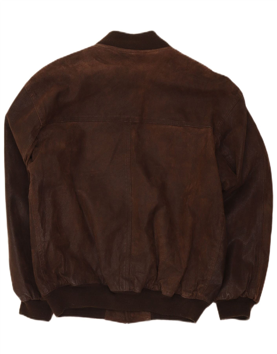 Vintage Herren Bomber Lederjacke IT 48 Mittelbraun