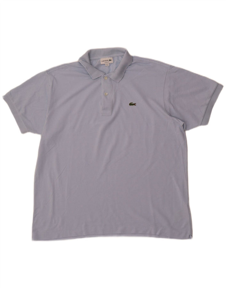 Lacoste Herren-Poloshirt mit klassischer Passform, Größe 7 2XL, blaue Baumwolle