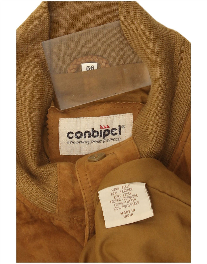 Conbipel Herren Wildleder Bomberjacke IT 56 2XL Beige Leder