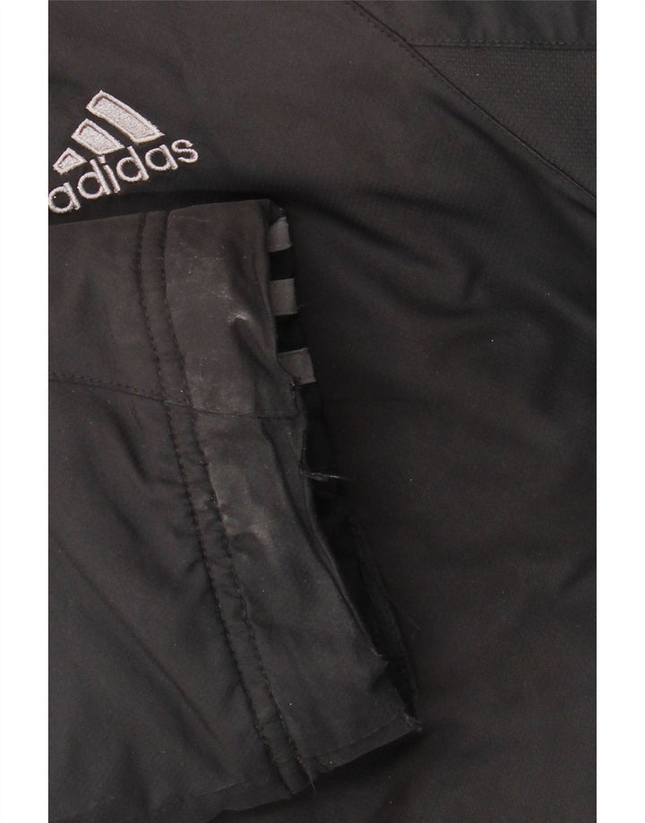 ADIDAS Herren Windjacke UK 40 Large Schwarz Polyester