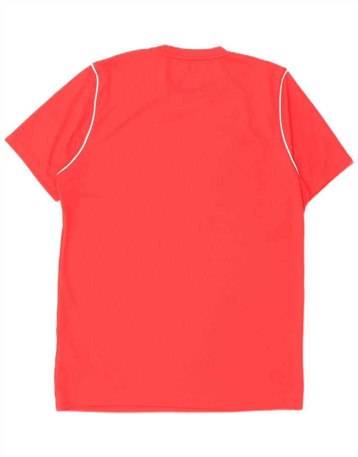 Nike Herren Dri Fit Slim Fit T-Shirt-Oberteil, großes rotes Polyester