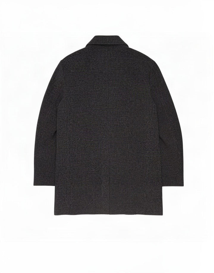 Offener Herrenmantel von Zara, UK 44 2XL, grau geflecktes Polyester