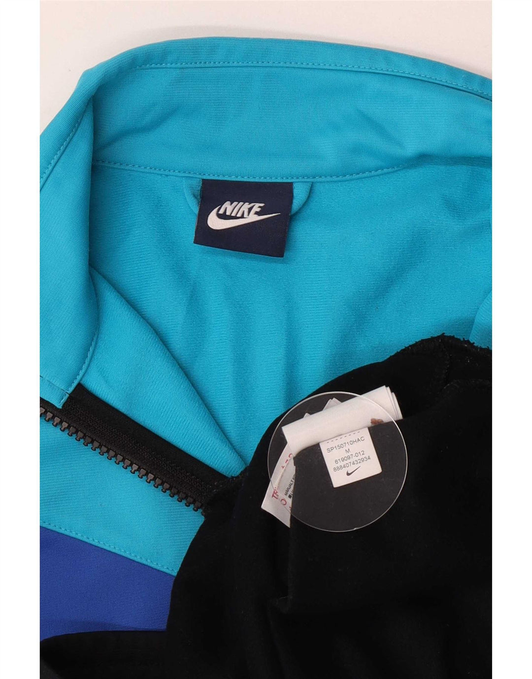 Nike Jungen-Trainingsanzug-Top-Jacke, 10–11 Jahre, Mittelschwarz, Farbblock