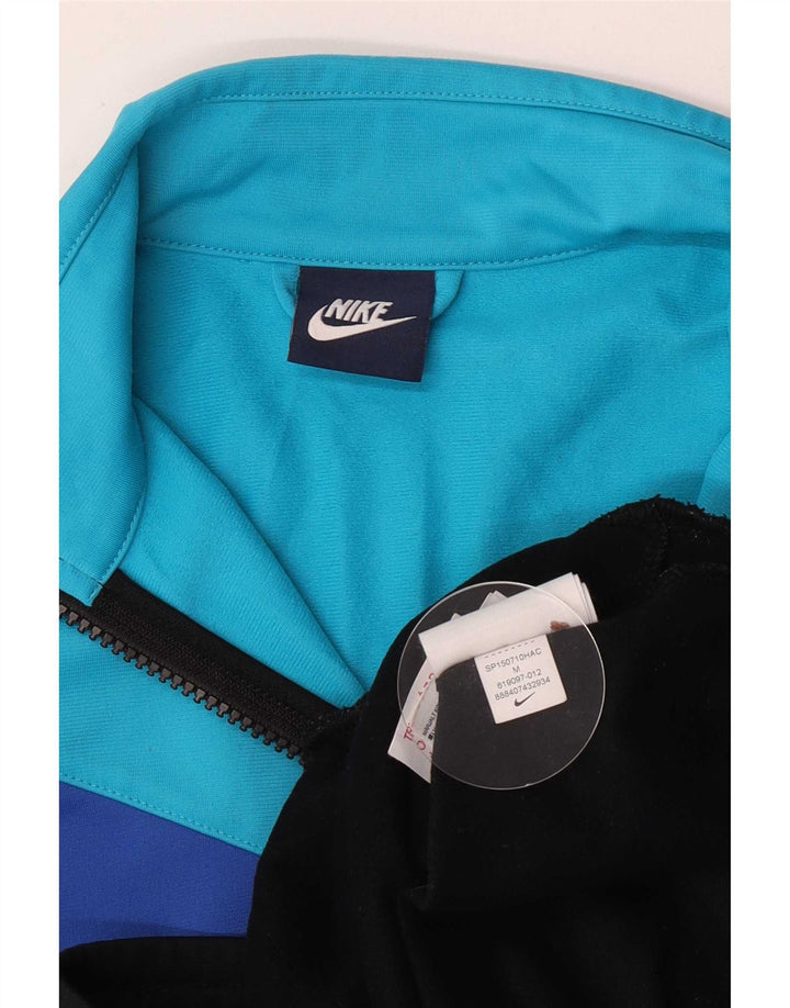 Nike Jungen-Trainingsanzug-Top-Jacke, 10–11 Jahre, Mittelschwarz, Farbblock
