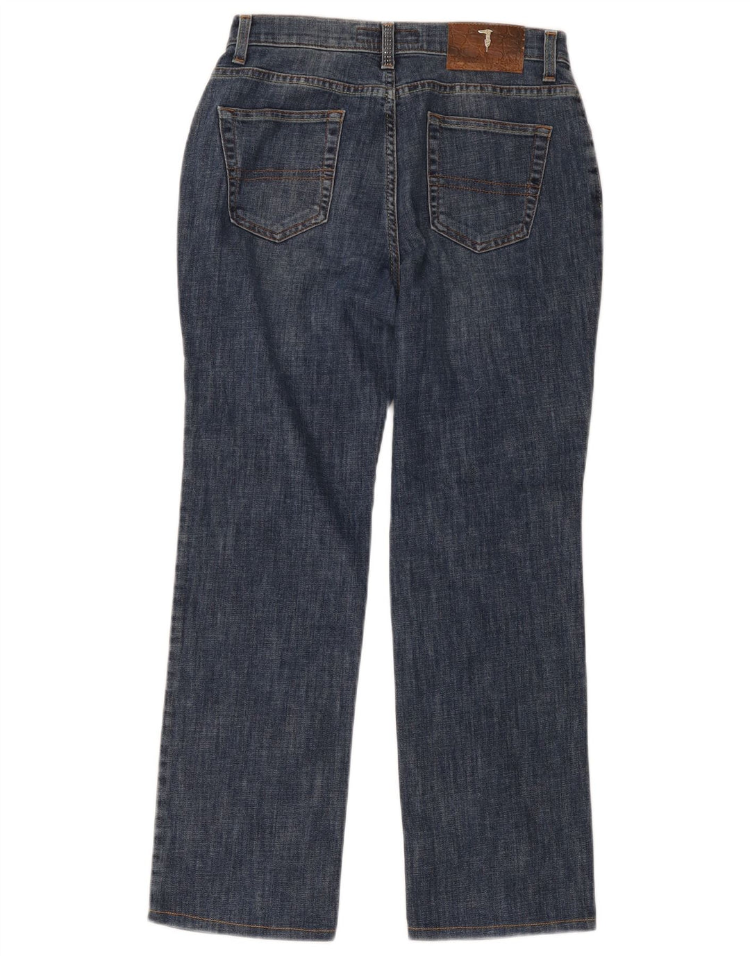 Trussardi Damen Straight Jeans W27 L27 Blaue Baumwolle