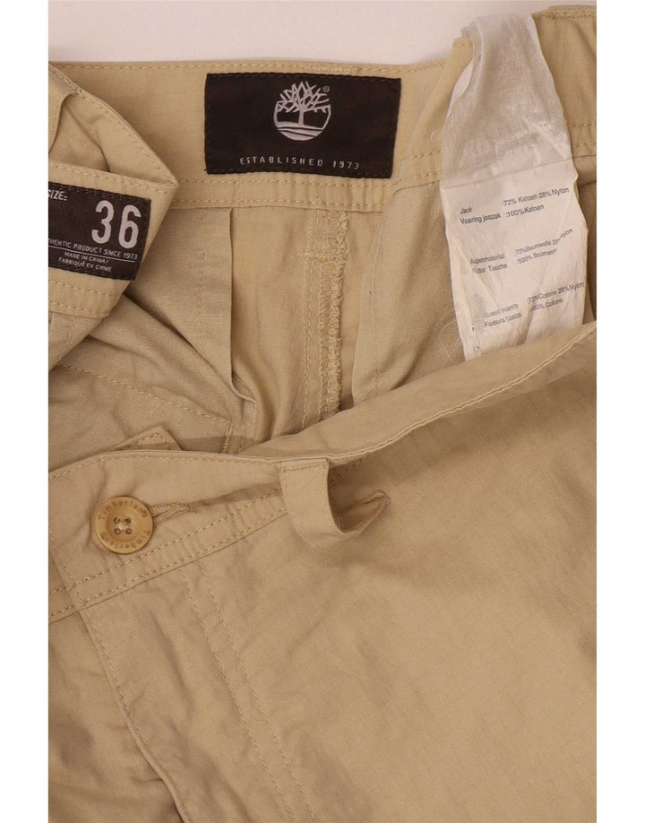 Timberland Herren Cargoshorts W36 Large Beige Baumwolle
