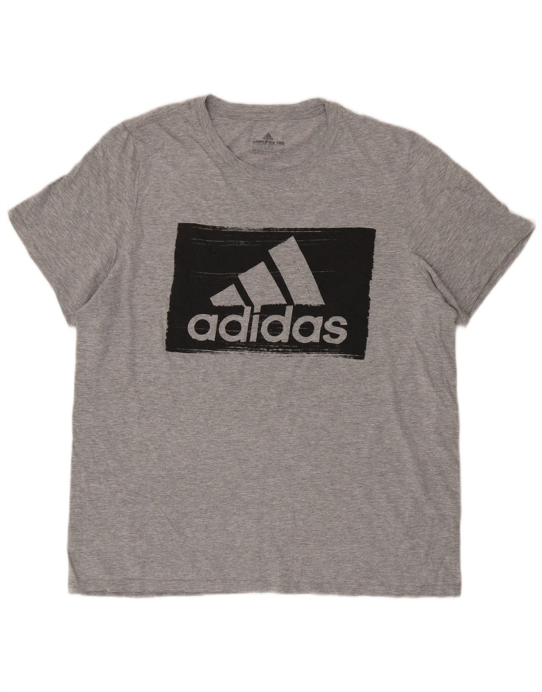 Adidas Herren Grafik T-Shirt Top Large Grau Baumwolle