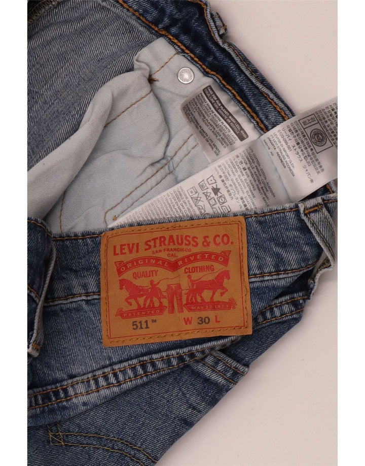 Levi's Herren 511 Denim Shorts W30 mittelblaue Baumwolle