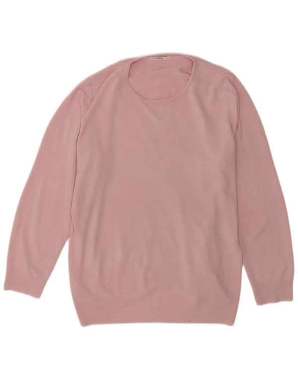 Marks & Spencer Damen-Pullover mit Rundhalsausschnitt, Gr. 18, XL, Rosa