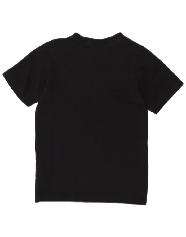 Nike Boys Graphic T-Shirt Top 8-9 Years Small Black Cotton