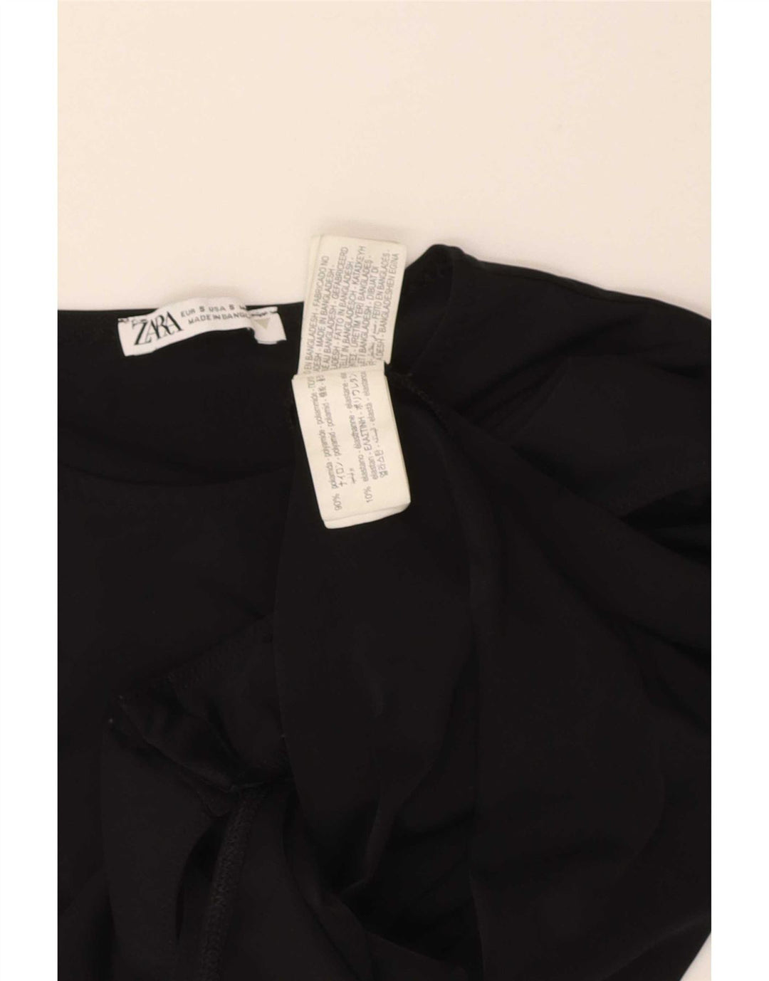 Zara Damen-Body UK 8 Small Schwarz Polyamid
